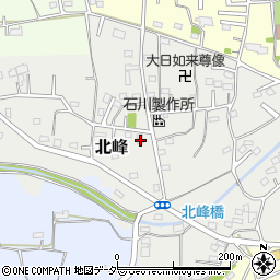 埼玉県坂戸市北峰152周辺の地図