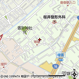埼玉県春日部市増富84周辺の地図