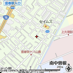 埼玉県春日部市増富361周辺の地図
