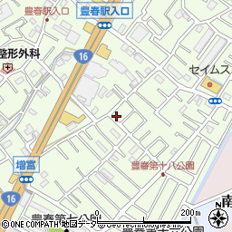 埼玉県春日部市増富384周辺の地図