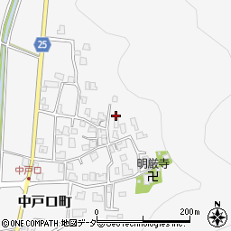 福井県鯖江市中戸口町周辺の地図