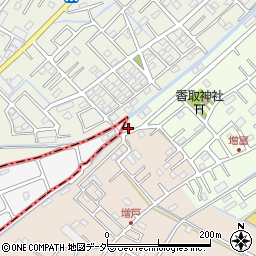 埼玉県春日部市増戸577周辺の地図