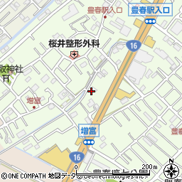 埼玉県春日部市増富142周辺の地図
