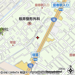 埼玉県春日部市増富143周辺の地図