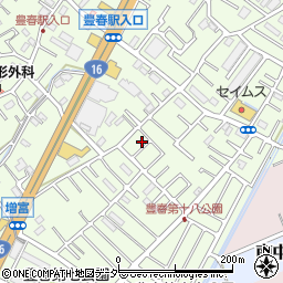埼玉県春日部市増富368-16周辺の地図