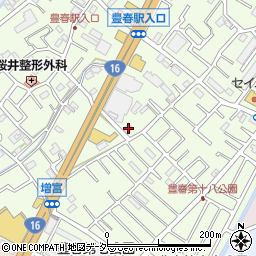 埼玉県春日部市増富306周辺の地図
