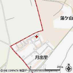茨城県稲敷市月出里1366-7周辺の地図