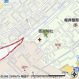 埼玉県春日部市増富68-12周辺の地図