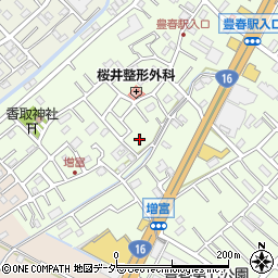 埼玉県春日部市増富133周辺の地図