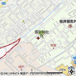 埼玉県春日部市増富70周辺の地図