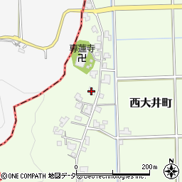 福井県鯖江市西大井町10周辺の地図