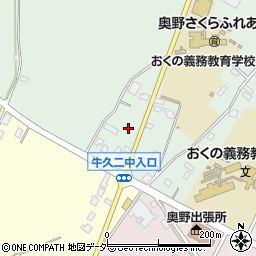 茨城県牛久市久野町1001周辺の地図