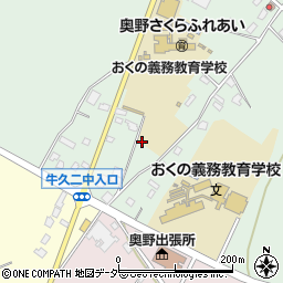 茨城県牛久市久野町705周辺の地図