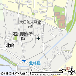 埼玉県坂戸市北峰164周辺の地図