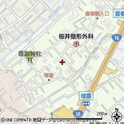 埼玉県春日部市増富85周辺の地図
