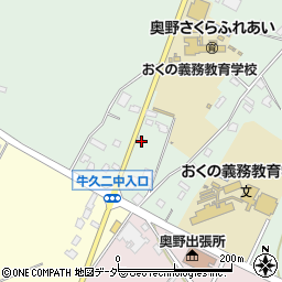 茨城県牛久市久野町699周辺の地図