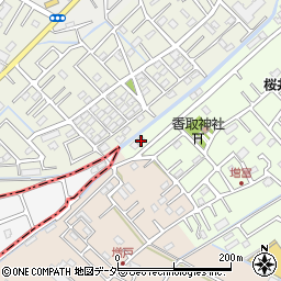 埼玉県春日部市増富2周辺の地図