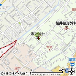 埼玉県春日部市増富62周辺の地図