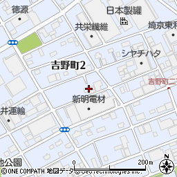 ホッカイエムアイシー吉野町工場周辺の地図