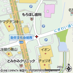勤労文化会館前周辺の地図