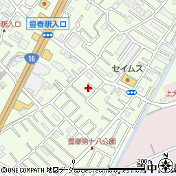 埼玉県春日部市増富365周辺の地図