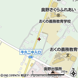 茨城県牛久市久野町708周辺の地図