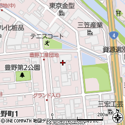 三笠産業株式会社　春日部工場周辺の地図