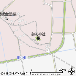御礼神社周辺の地図