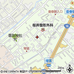 埼玉県春日部市増富93周辺の地図