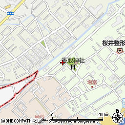 埼玉県春日部市増富65周辺の地図