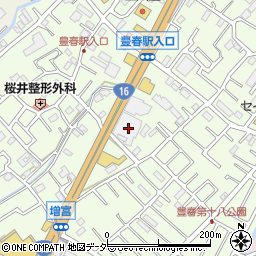 埼玉県春日部市増富345周辺の地図