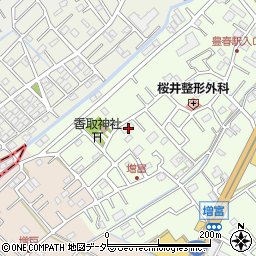 埼玉県春日部市増富87周辺の地図