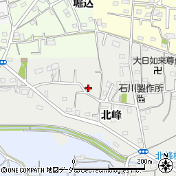 埼玉県坂戸市北峰116周辺の地図