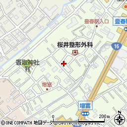 埼玉県春日部市増富93-4周辺の地図