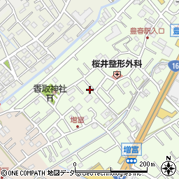 埼玉県春日部市増富87-9周辺の地図
