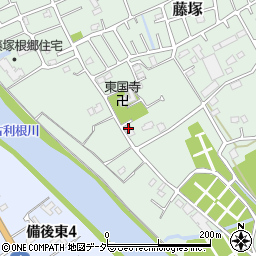 埼玉県春日部市藤塚458周辺の地図