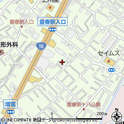埼玉県春日部市増富349周辺の地図