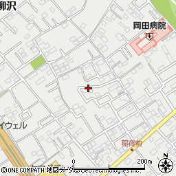 千葉県野田市柳沢周辺の地図
