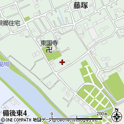 埼玉県春日部市藤塚459周辺の地図