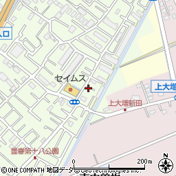 埼玉県春日部市増富406周辺の地図