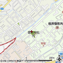 埼玉県春日部市増富64周辺の地図