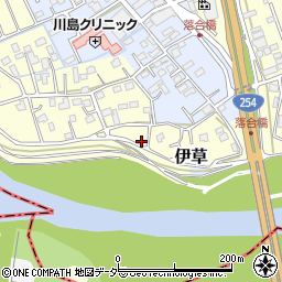 埼玉県比企郡川島町下伊草203-1周辺の地図