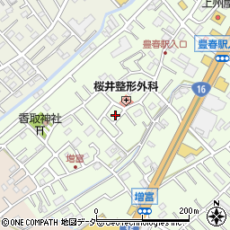 埼玉県春日部市増富95周辺の地図