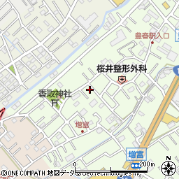 埼玉県春日部市増富87-23周辺の地図