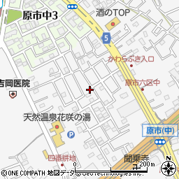 埼玉県上尾市原市632周辺の地図