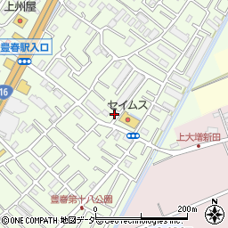 埼玉県春日部市増富462周辺の地図