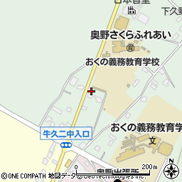 茨城県牛久市久野町712周辺の地図