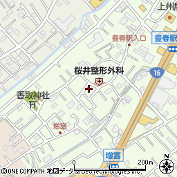 埼玉県春日部市増富92周辺の地図