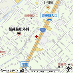 埼玉県春日部市増富118周辺の地図