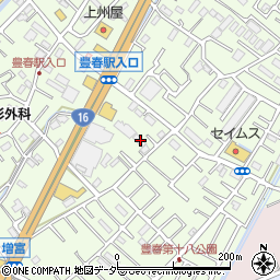 埼玉県春日部市増富350周辺の地図